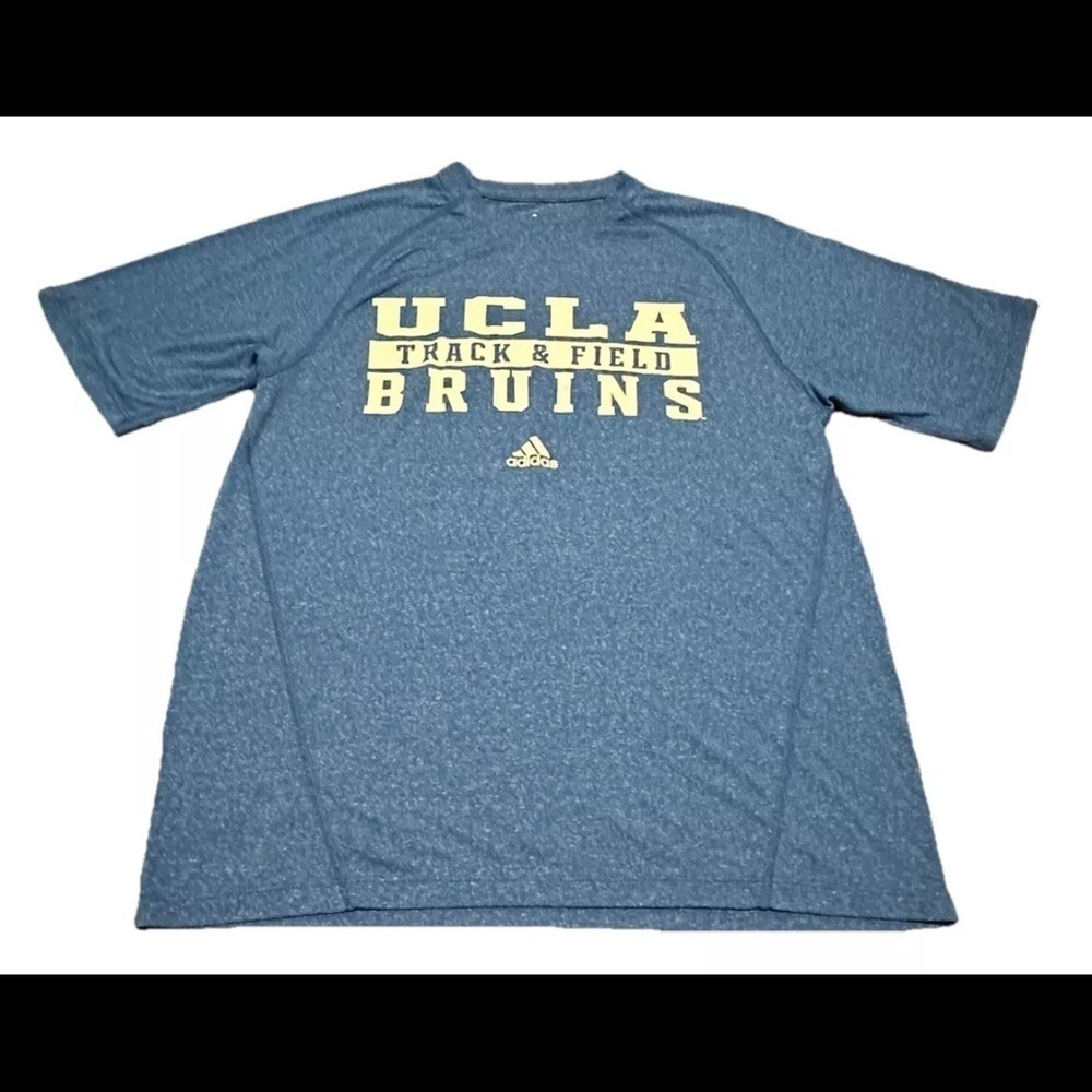 Adidas Climalite UCLA Bruins Track & Field Team Issued Blue Shirt XS X-Small